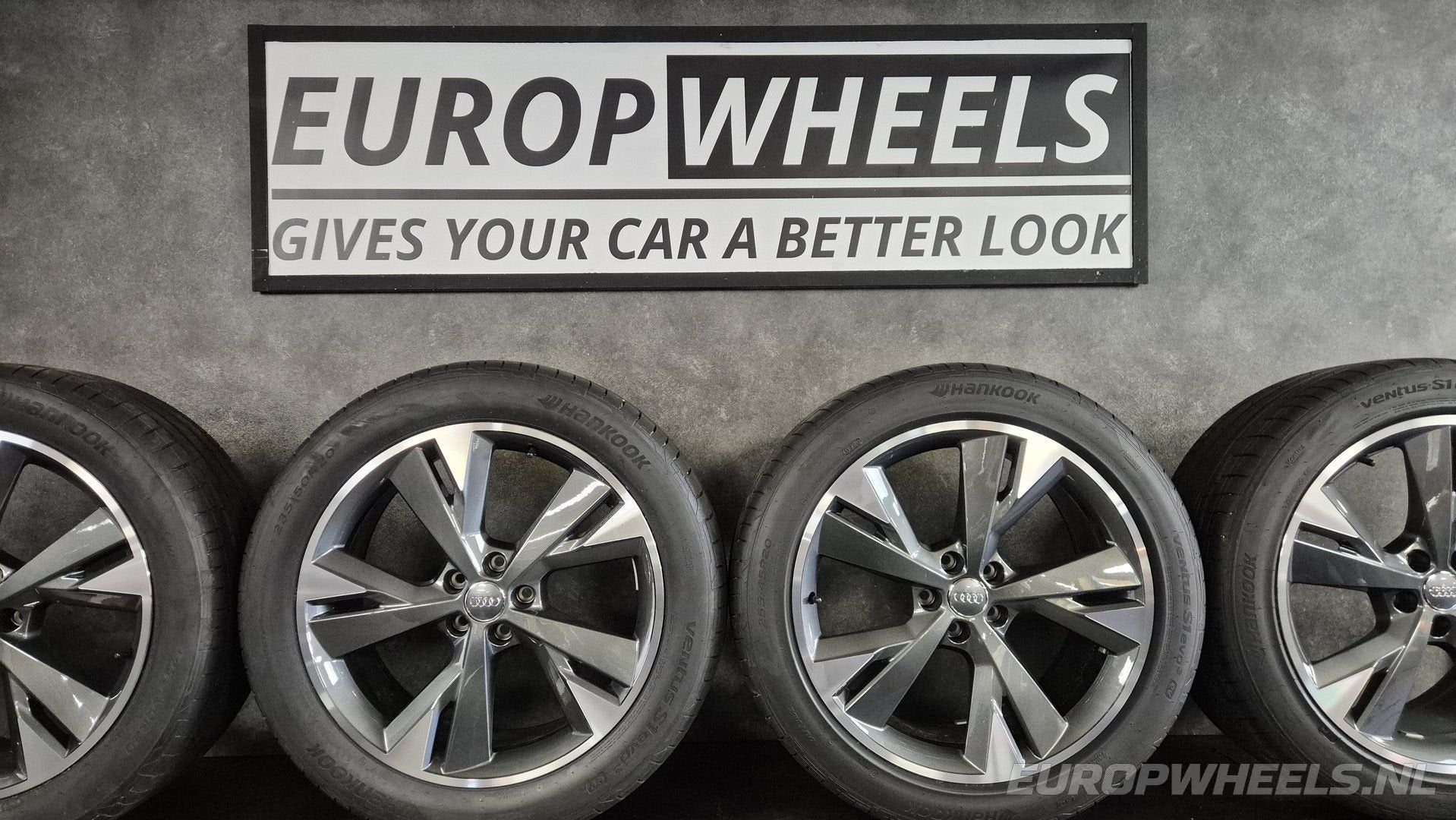 Audi Q4 e-tron 20 inch velgen zomerbanden Hankook e-tron, Auto-onderdelen, Banden en Velgen, Gebruikt, -, -, Banden en Velgen