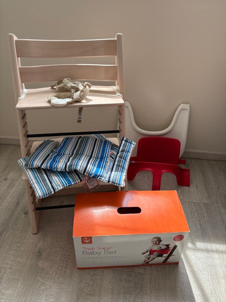 Tripp trapp Stokke, Kinderen en Baby's, Kinderstoelen, Ophalen, Gebruikt, Meegroeistoel, Afneembaar eetblad