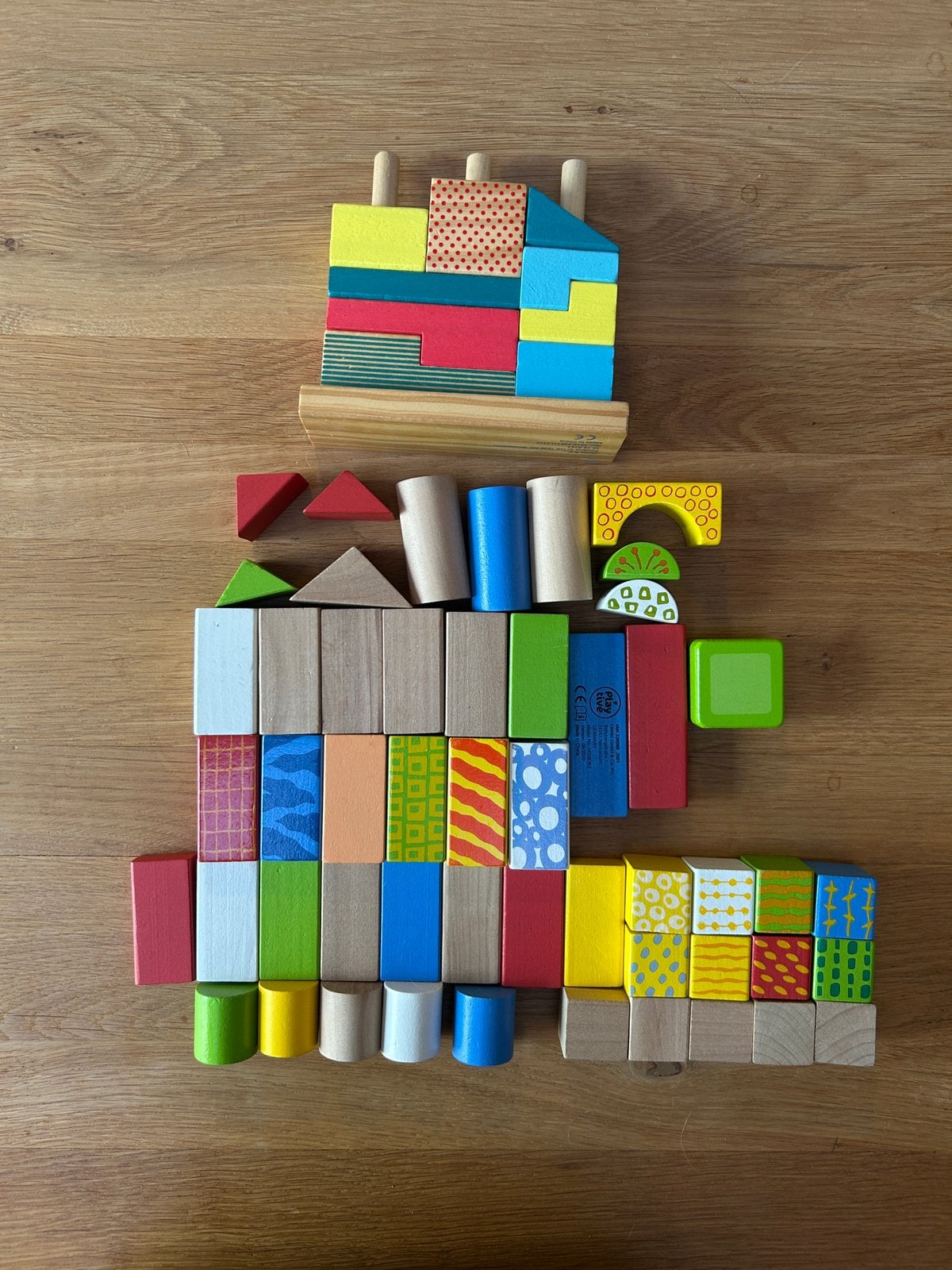 Houten blokken set Hema en set Playtive, Ophalen of Verzenden, Zo goed als nieuw, Overige merken