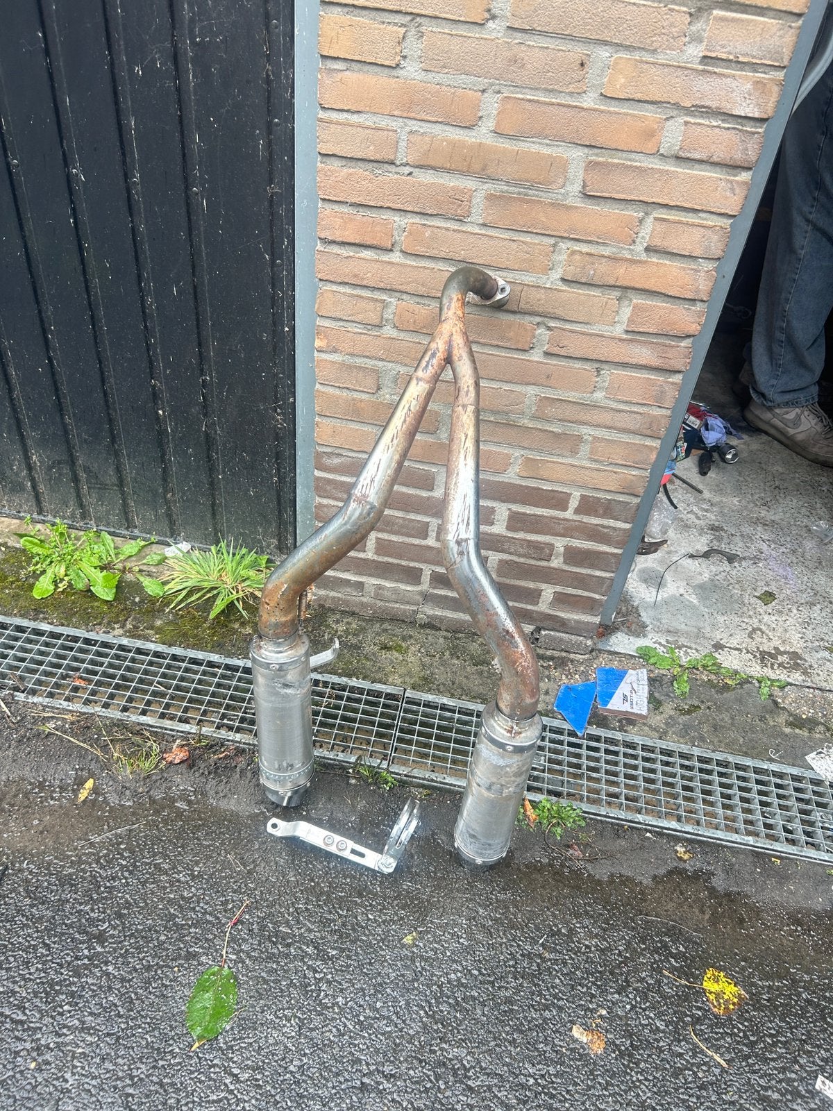 Dubbele uitlaar dax/monkey/pbr/chaly/m4t, Ophalen of Verzenden, Gebruikt, Uitlaat, Overige merken