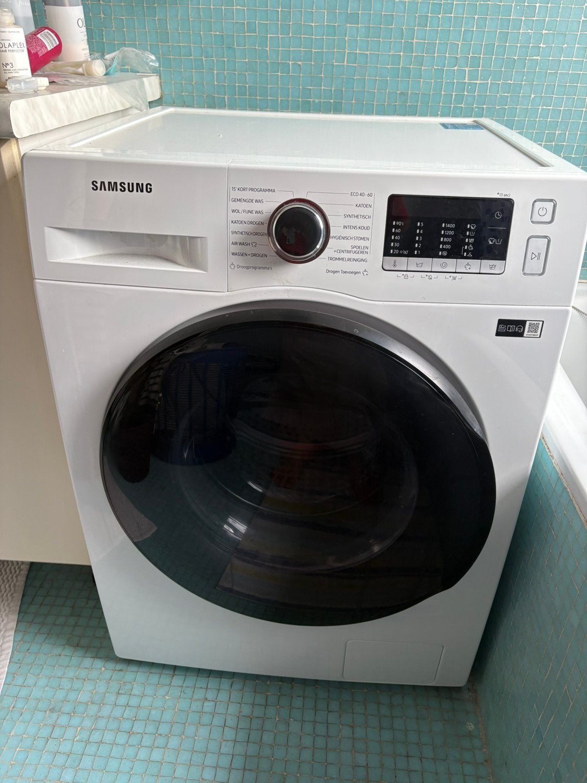 Samsung Was-droogcombinatie 7/4 kg (WD70TA049BE), 6 tot 8 kg, Ophalen, Zo goed als nieuw, 85 tot 90 cm