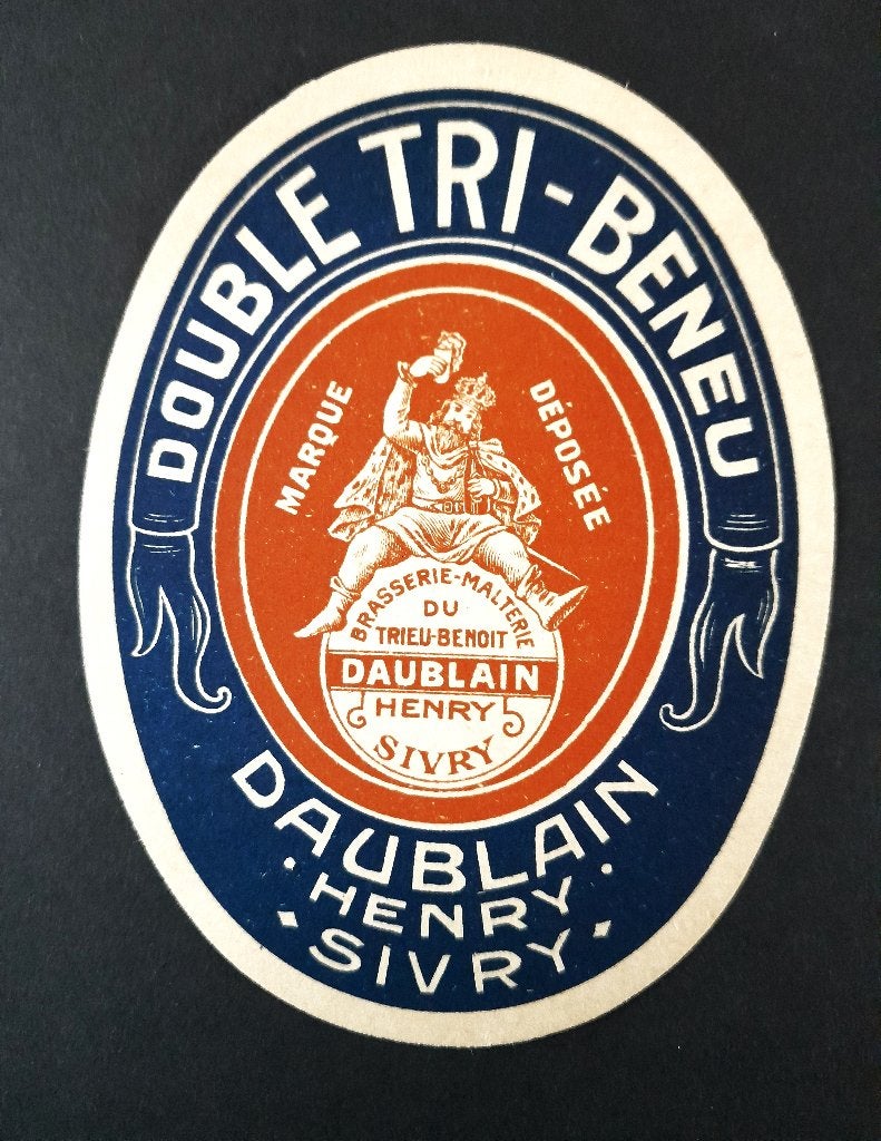 Etiquette. Brasserie Daublain à Sivry., Envoi, Utilisé, Autres types, Autres marques