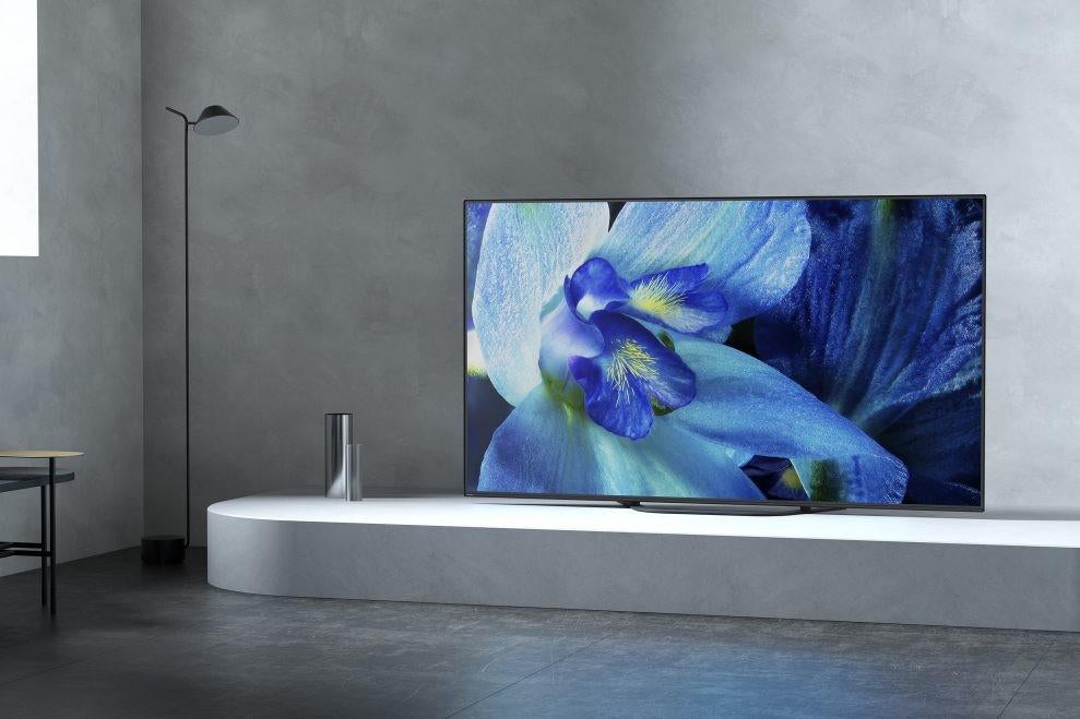 Sony kd55ag8 oled 4k hdr toptoestel, Enlèvement ou Envoi, OLED, Comme neuf, 100 Hz