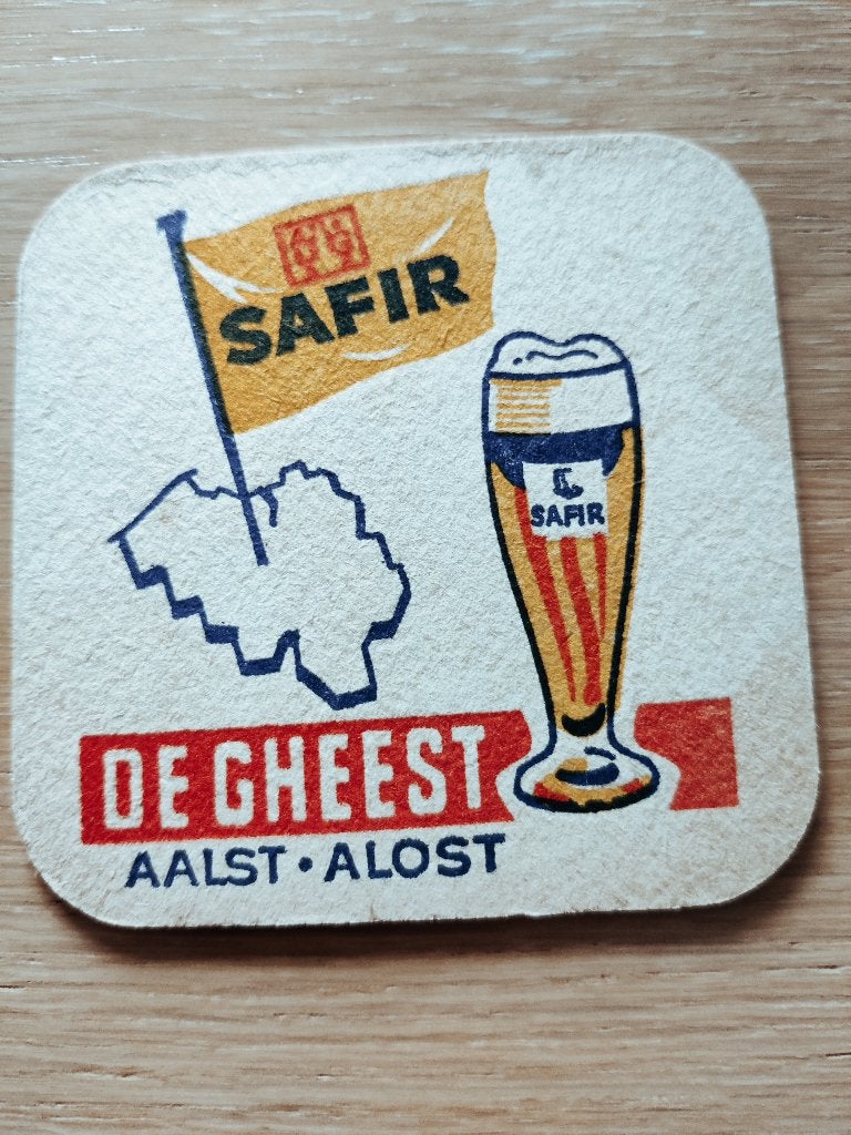 Bierviltje Safir, Verzamelen, Ophalen of Verzenden, Zo goed als nieuw, Viltje(s), Overige merken