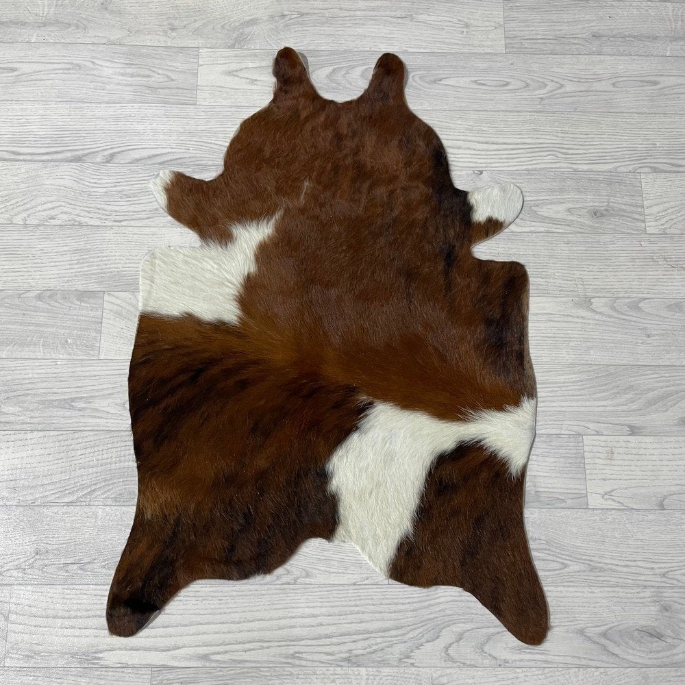 Mini koeienhuid bruin wit zwart 90x60cm #460 | Lederstore, Meerkleurig, Wandkleed, Nieuw, Ophalen of Verzenden