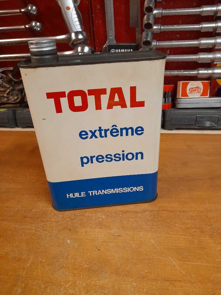 ancien bidon huile vide total extreme pression transmission, Enlèvement ou Envoi, Utilisé, Autres types