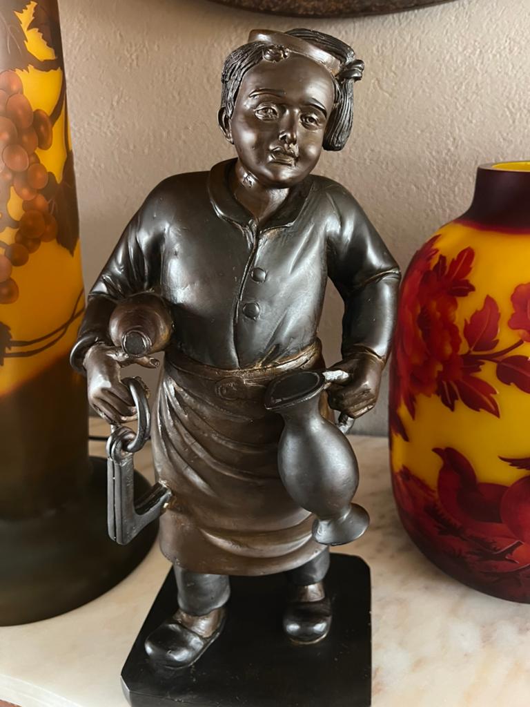 2 antieke zeer zeldzame bronzen beelden, Ophalen