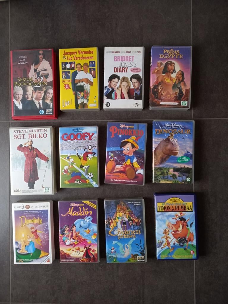 VHS cassettes, Ophalen