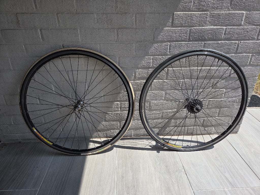 Mavic CXP 22 Wielset(28 inch),Shimano Naaf, 9-Speed Cassette, Fietsen en Brommers, Fietsonderdelen, Gebruikt, Overige typen, Aluminium