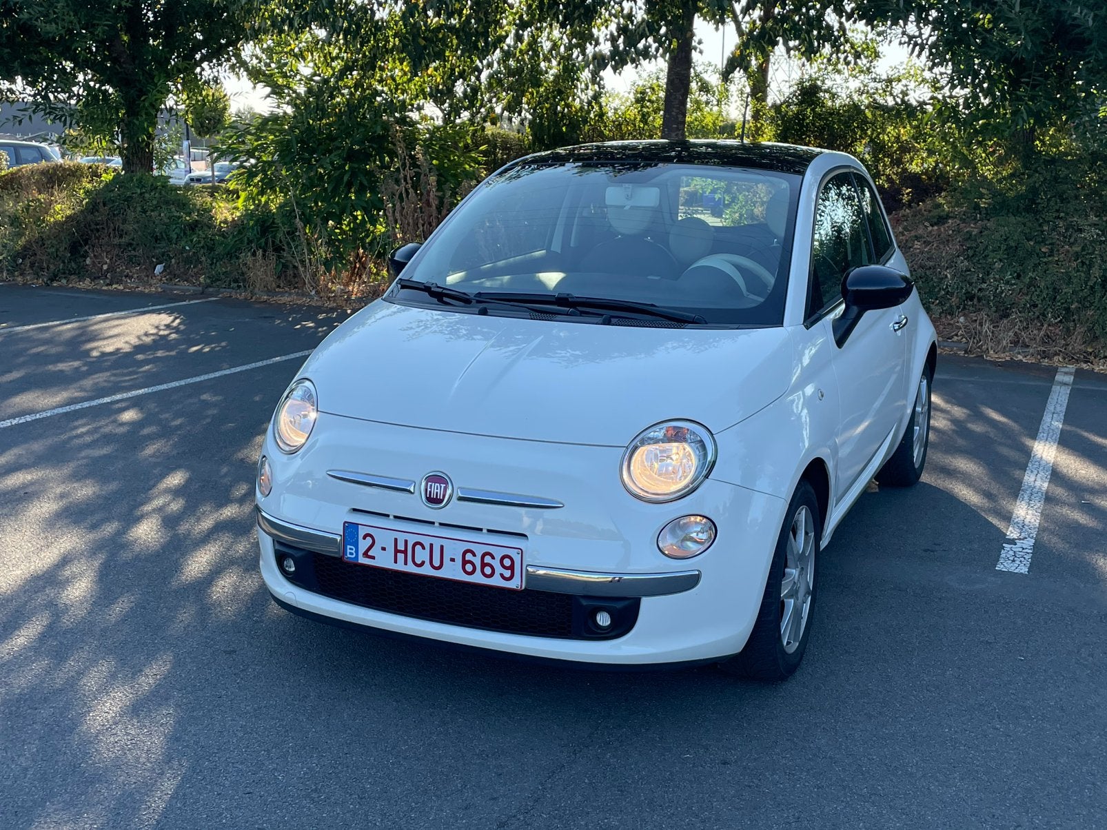 Fiat 500 1.2 2014 boite automatique, Auto's, Fiat, Automaat, Wit, Particulier, 2 deurs