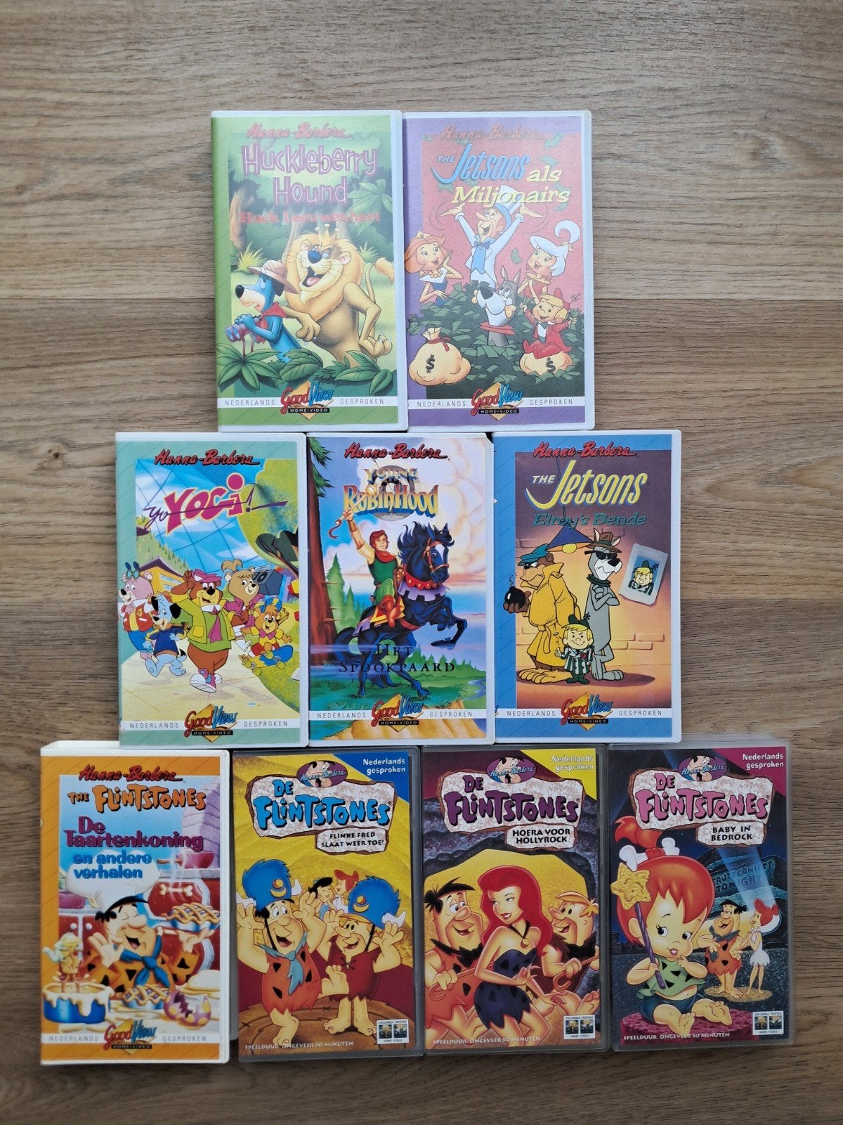Vhs Hanna Barbera; the Flinstones, jetsons, yogi, Cd's en Dvd's, Ophalen of Verzenden