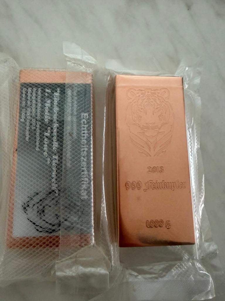 1kg koper baar, Ophalen of Verzenden, Koper