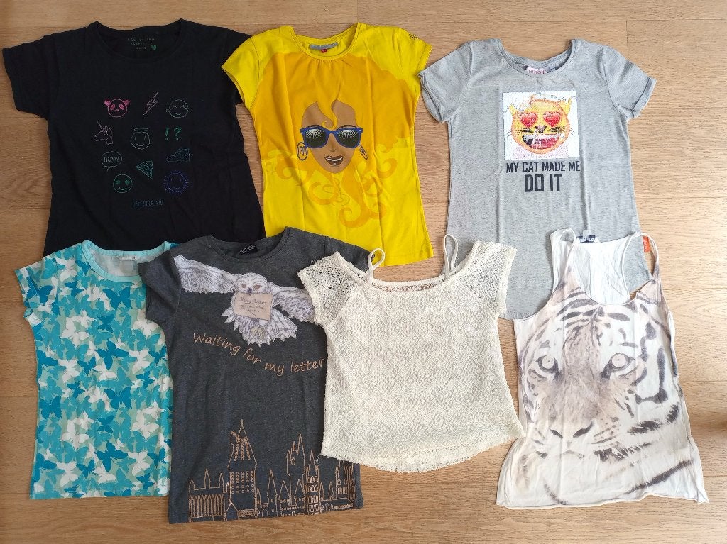 t-shirts fille - taille 152 (12 ans), Enlèvement, Utilisé, Fille