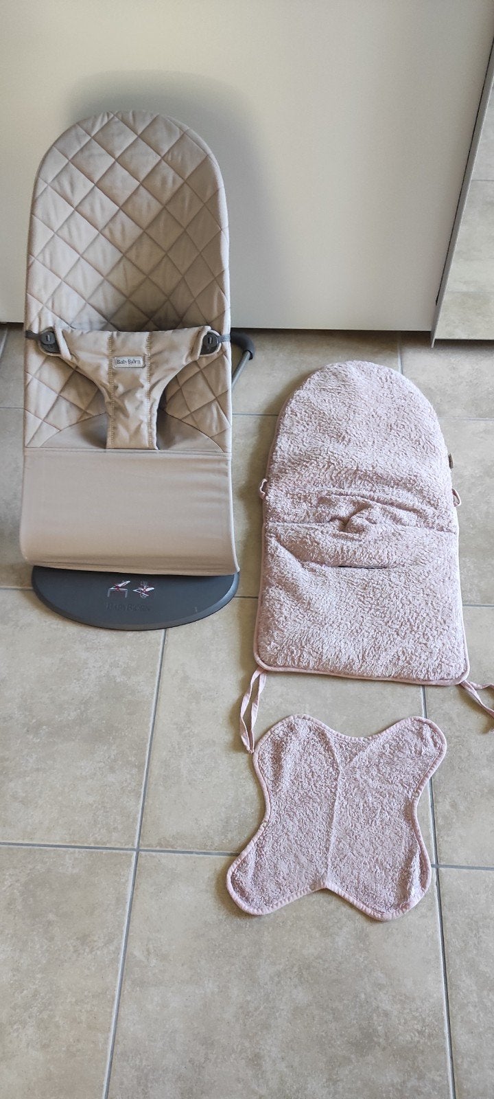 Babybjörn wipstoel Bliss ligstoel van gewatteerd katoen., Kinderen en Baby's, Ophalen of Verzenden, Wipstoel
