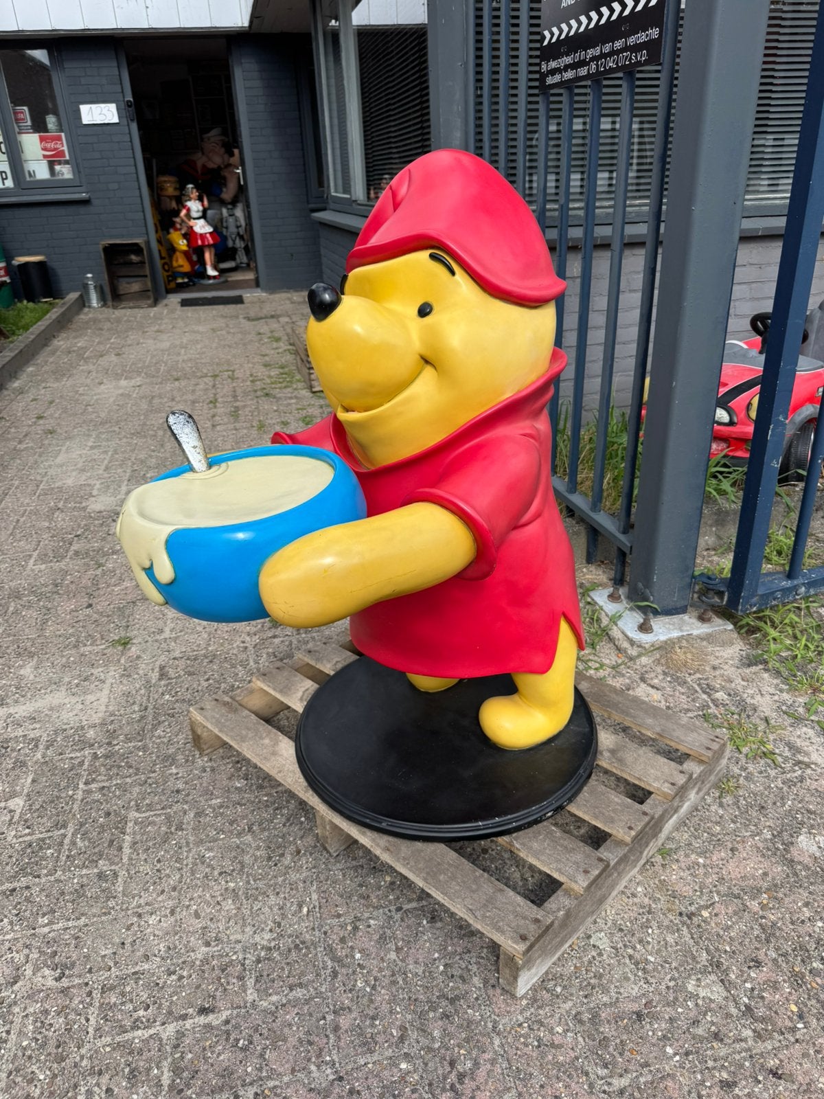Groot Disney beeld Winnie de Poeh XL, Ophalen, Winnie de Poeh of vrienden, Gebruikt, Beeldje of Figuurtje