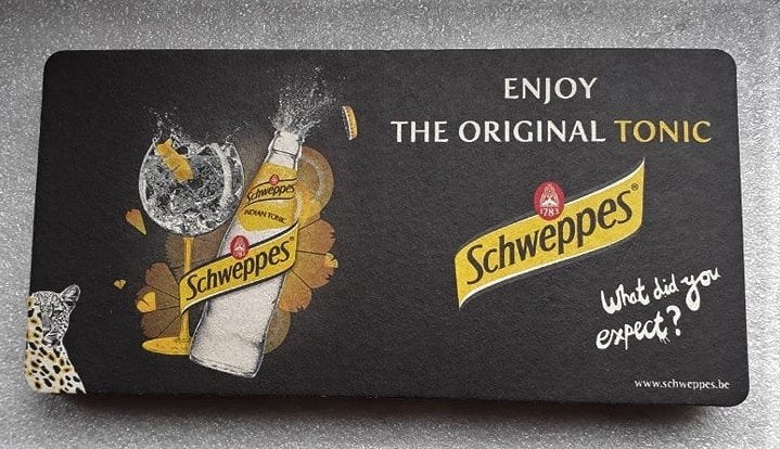 bierviltjes van Schweppes, Ophalen of Verzenden, Nieuw, Viltje(s)