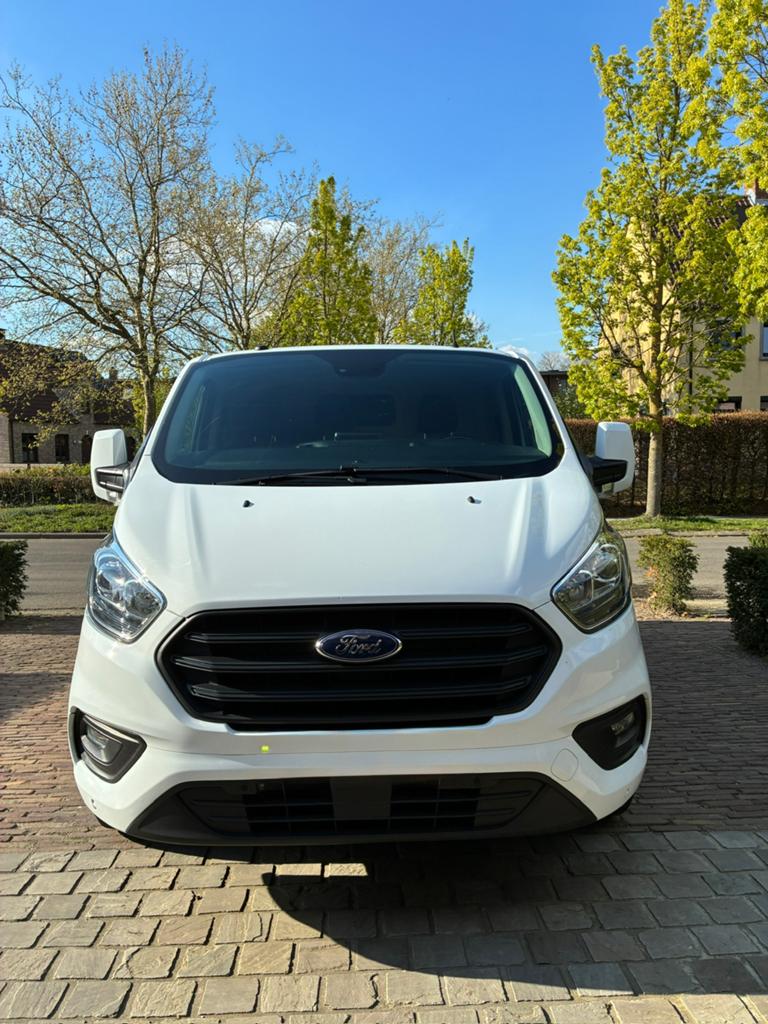 Ford transit, Auto's, Bestelwagens en Lichte vracht, Voorwielaandrijving, Parkeersensor, Stof, Wit
