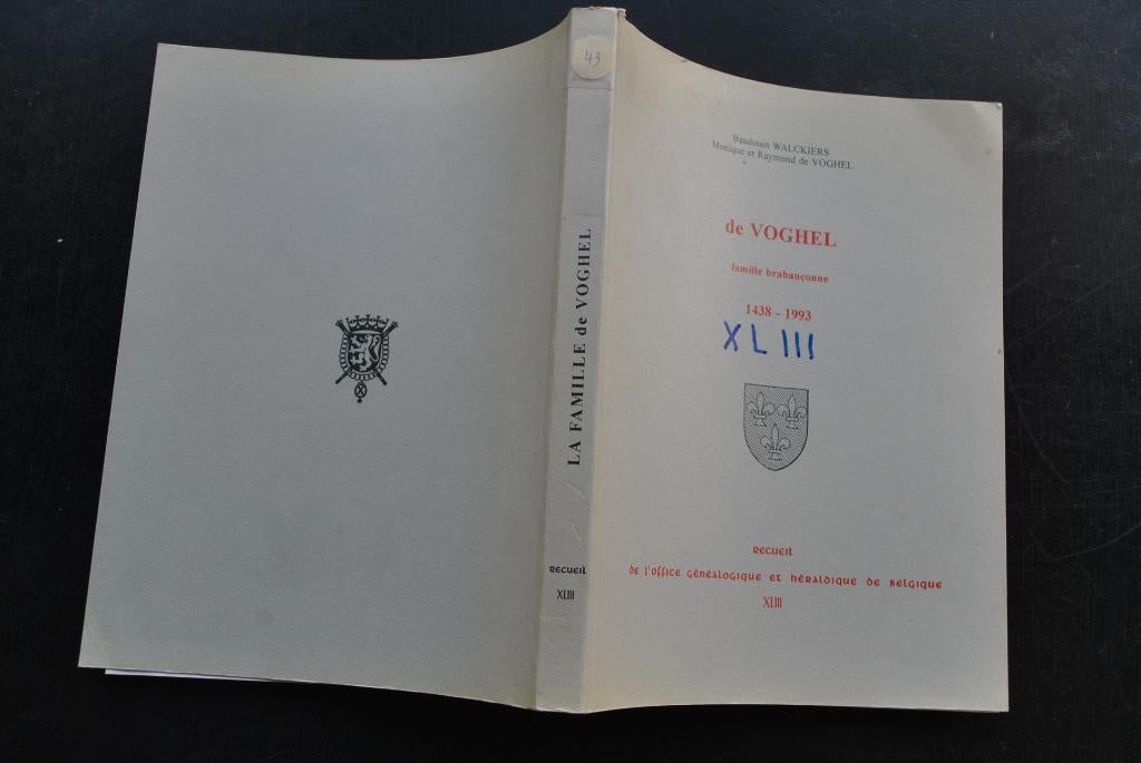 GENEALOGIE HERALDIQUE LE PARCHEMIN 43 DE VOGHEL LENNICK HAL, Enlèvement ou Envoi, Utilisé