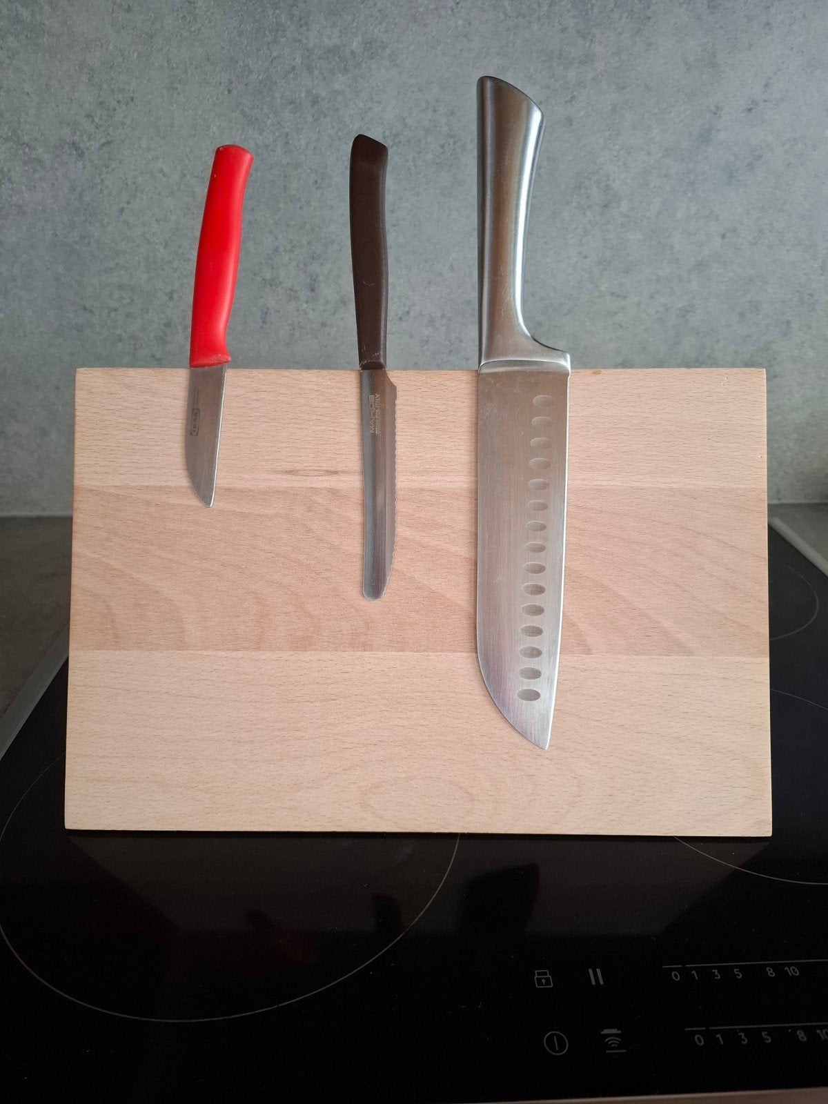 nieuw magnetisch messenblok, Huis en Inrichting, Ophalen, Nieuw, Hout, Beige