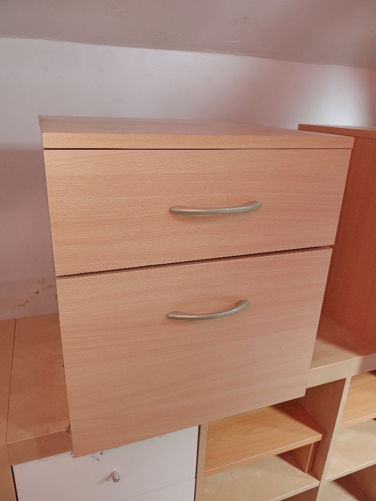 Meuble 2 tiroirs, 25 à 50 cm, Moins de 100 cm, Enlèvement, Utilisé