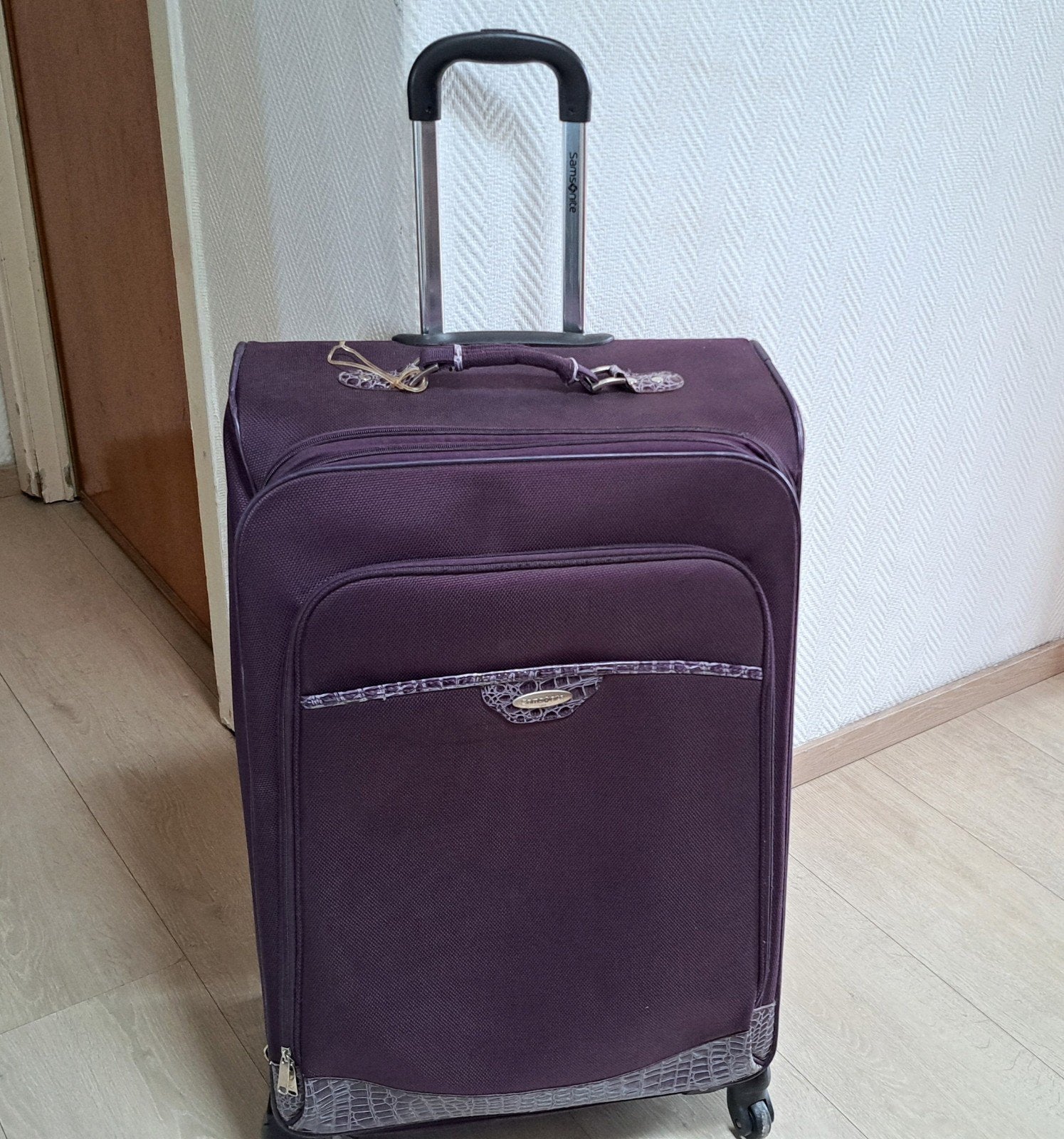 Samsonite grote trolleykoffer met 4 wielen, zeer stevig, Ophalen, Gebruikt, Wieltjes