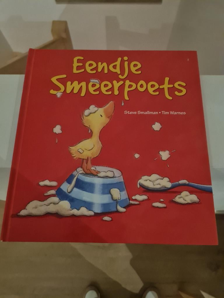 Boek - eendje smeerpoets - Tim Warnes, Ophalen of Verzenden