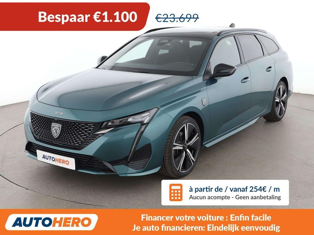 Peugeot 308 1.2 PureTech GT (bj 2022, automaat), Gebruikt, 1199 cc, Alcantara, 96 kW