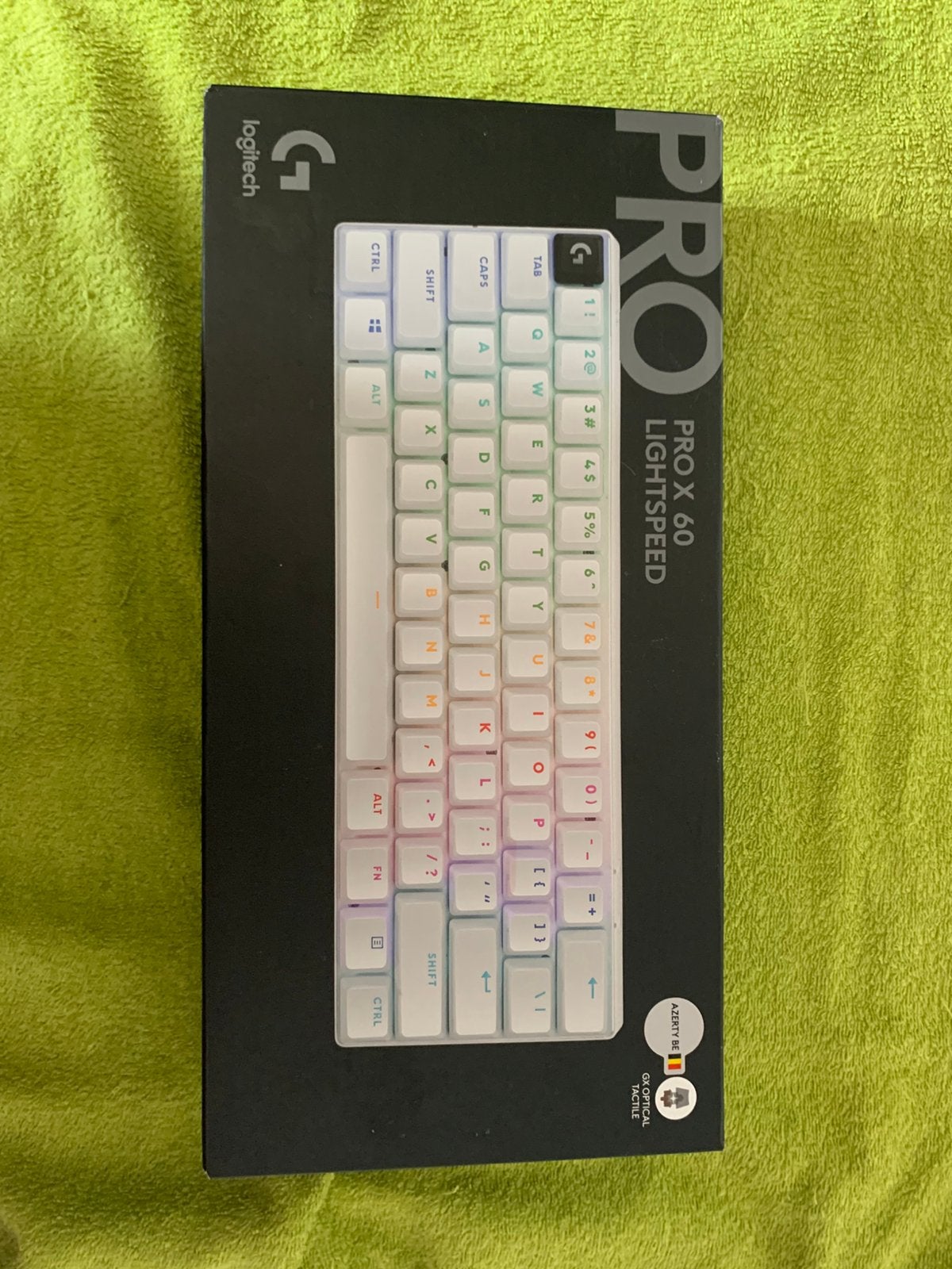 Logitech G Pro X 60 Lightspeed (blanc - AZERTY), Informatique & Logiciels, Claviers, Neuf, Azerty, Sans fil, Récepteur sans fil