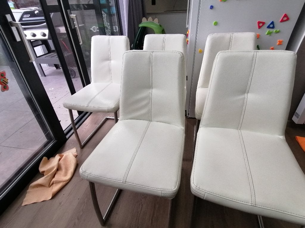 eetkamerstoelen H&H, Huis en Inrichting, Ophalen, Gebruikt, Wit