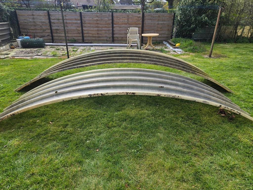 Golfplaten gebogen, Tuin en Terras, Ophalen of Verzenden
