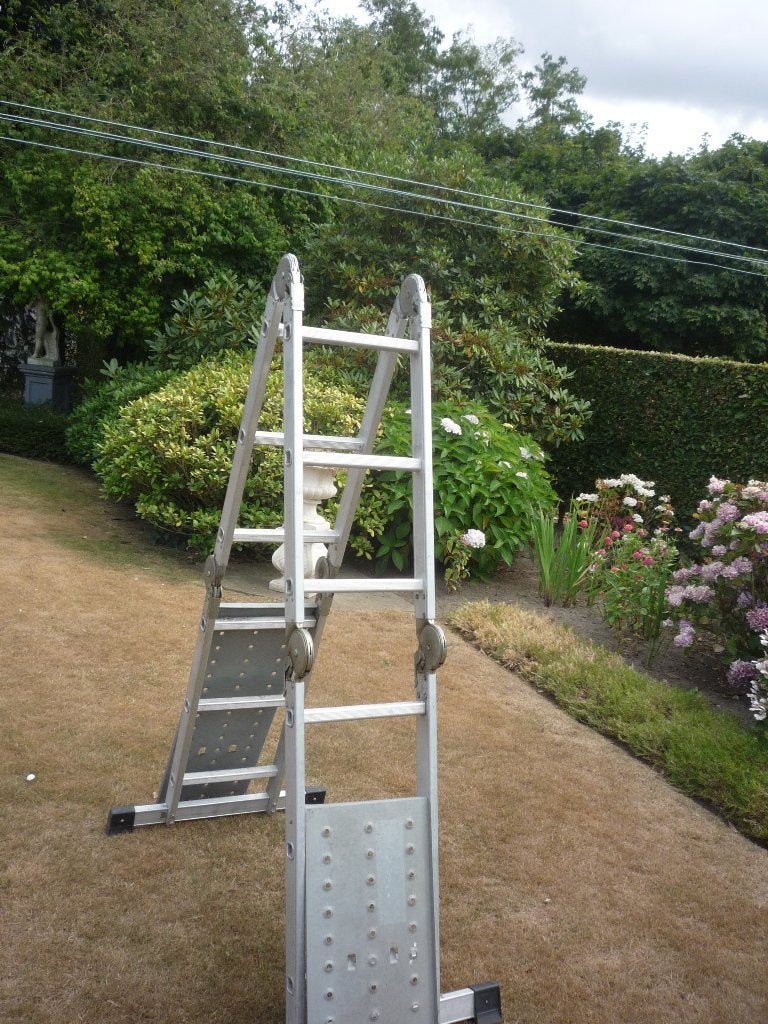 vouwladder, Doe-het-zelf en Bouw, Ladders en Trappen, Ophalen, Zo goed als nieuw, Ladder, 2 tot 4 meter