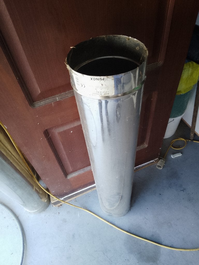 conduit cheminee inox, Bricolage & Construction, Enlèvement, Comme neuf, Inox, Évacuation