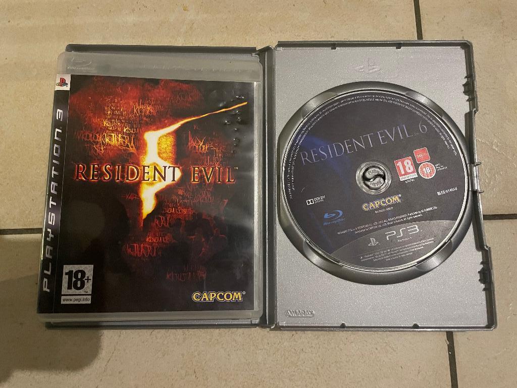 PlayStation 3 - résident evil 5 et 6, Enlèvement, Utilisé