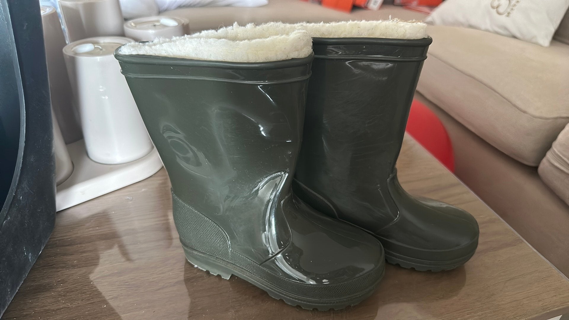 Afneembare regenlaars met bont t24/25, Ophalen, Zo goed als nieuw, Kinderen