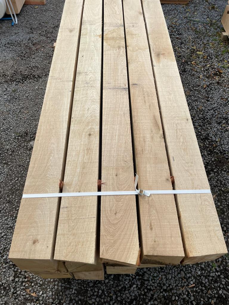 Poutres en chêne de 300 cm de long 15x15, Enlèvement, Comme neuf, Poutres