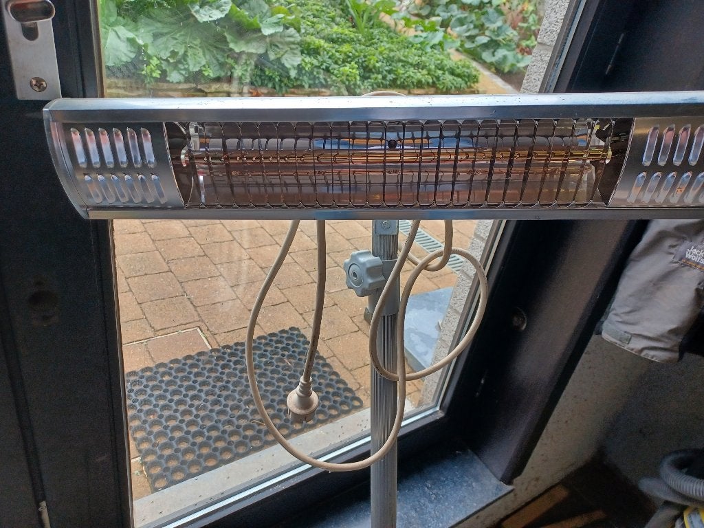 terras verwarming, Tuin en Terras, Draaibaar, Zo goed als nieuw, Wand, Ophalen