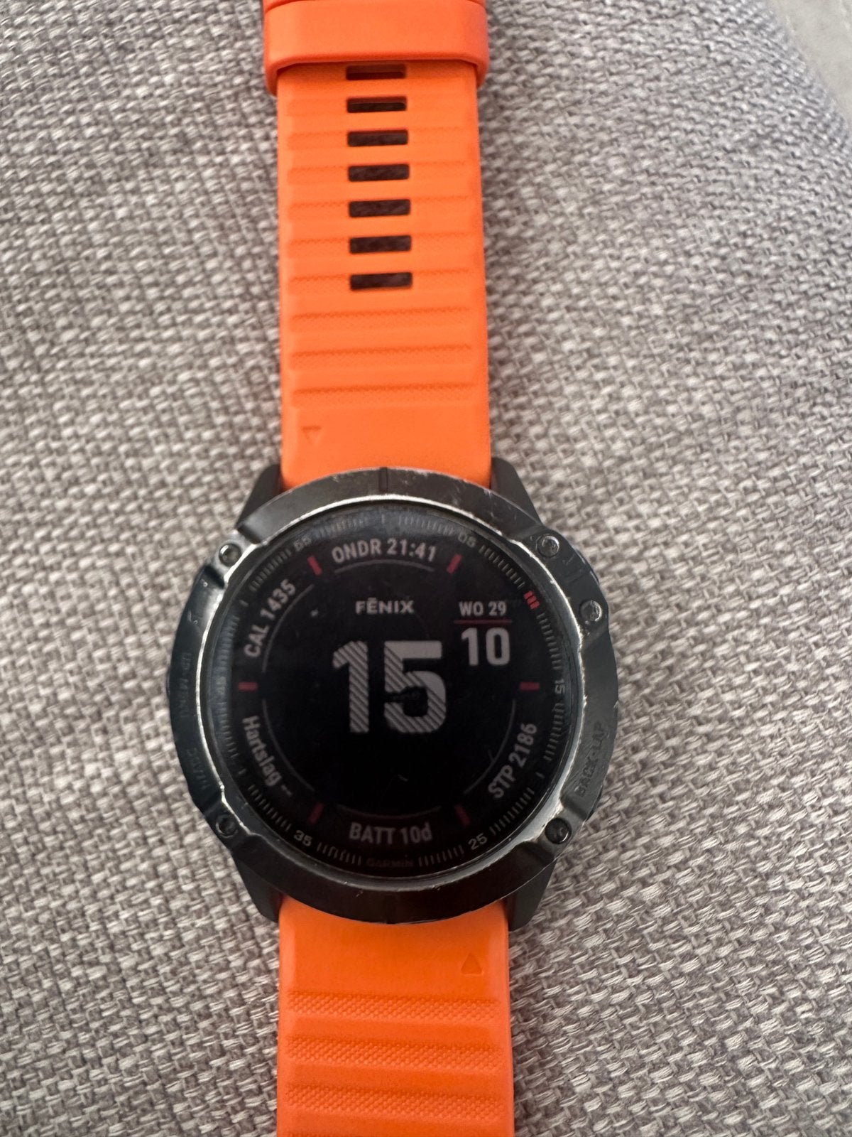 Garmin fenix 6X pro, Ophalen, Gebruikt