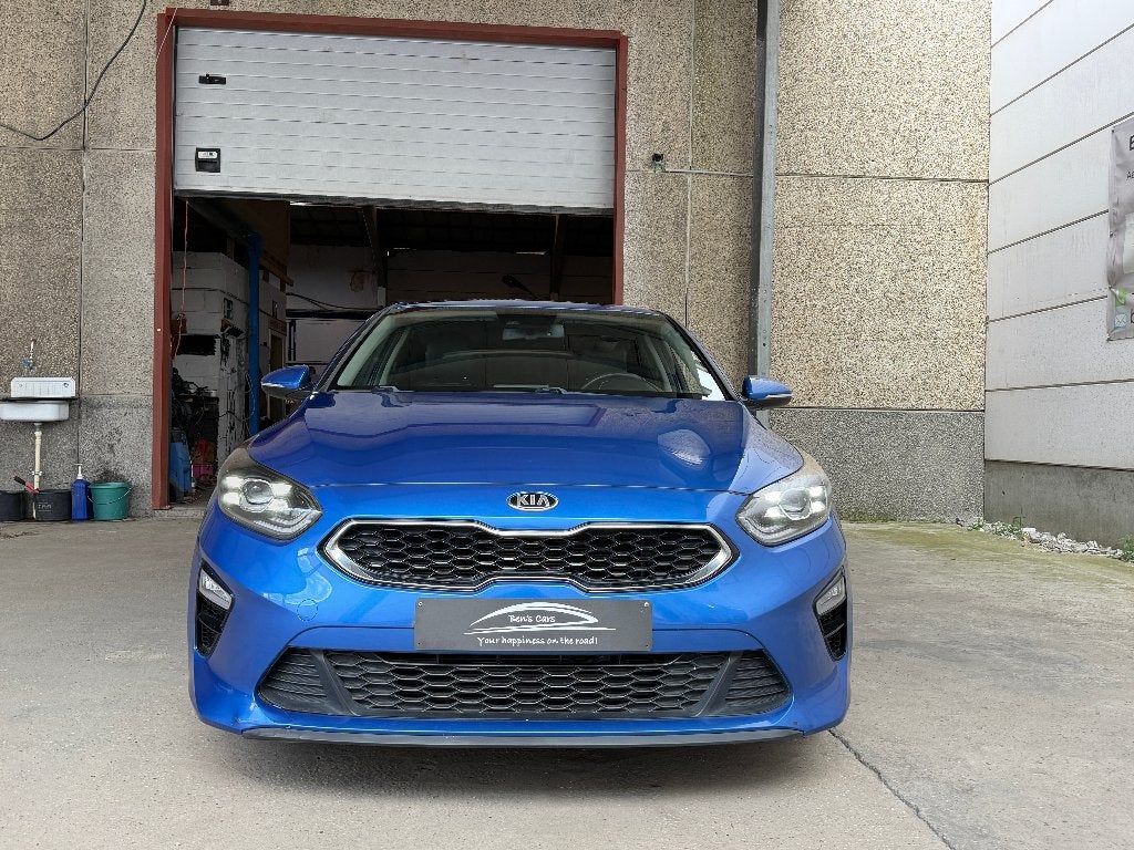 Kia Ceed 1.0 T-GDI ISG 120 PK* GPS/Camera *, Blauw, Leder en Stof, 127 g/km, Bedrijf