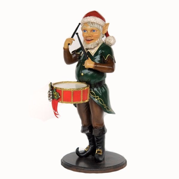 Elf with Drums Hoogte 98 cm - Elf beeld, Ophalen, Nieuw