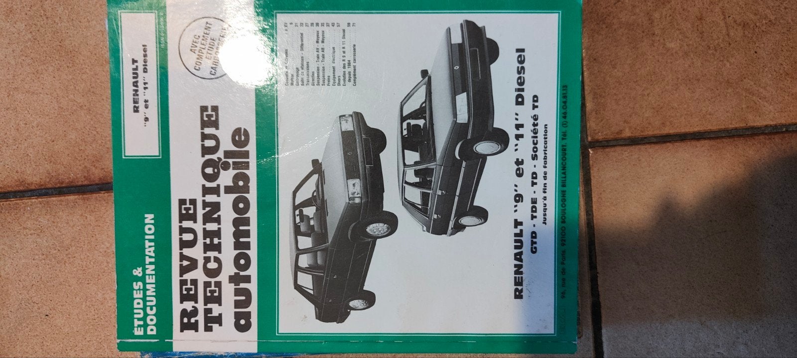Revue technique RTA différentes voitures, Livres, Enlèvement, Comme neuf, Technique automobile, RTA