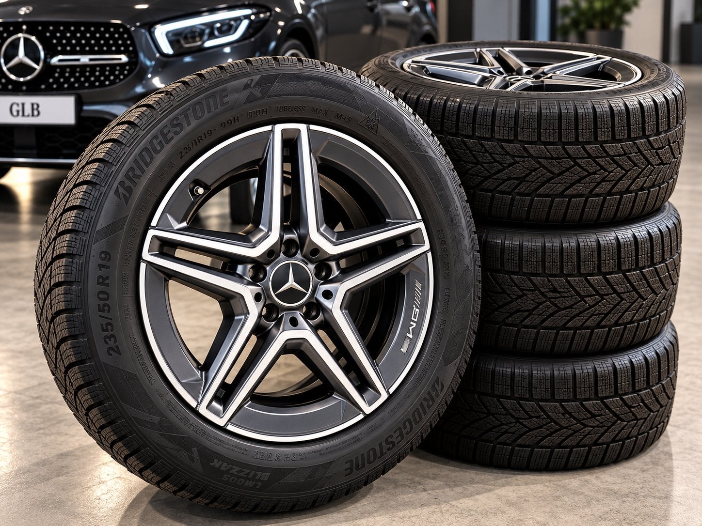 Kit Hiver Mercedes GLB  235/50 R 19 Etat neuf !, Neuf, Pneus et Jantes, Pneus hiver, 235 mm