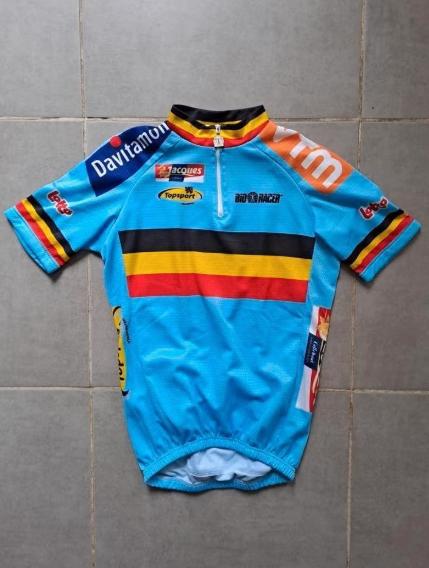 Wielertrui Nationaal Team België  Topsport Vlaanderen 2007, Fietsen en Brommers, Fietsaccessoires | Fietskleding, S, Gebruikt