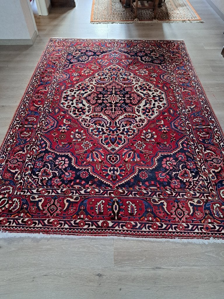 Handgemaakt Iraans Bachtiar oosters vloerkleed 3.05x2.10, Antiek en Kunst, Ophalen