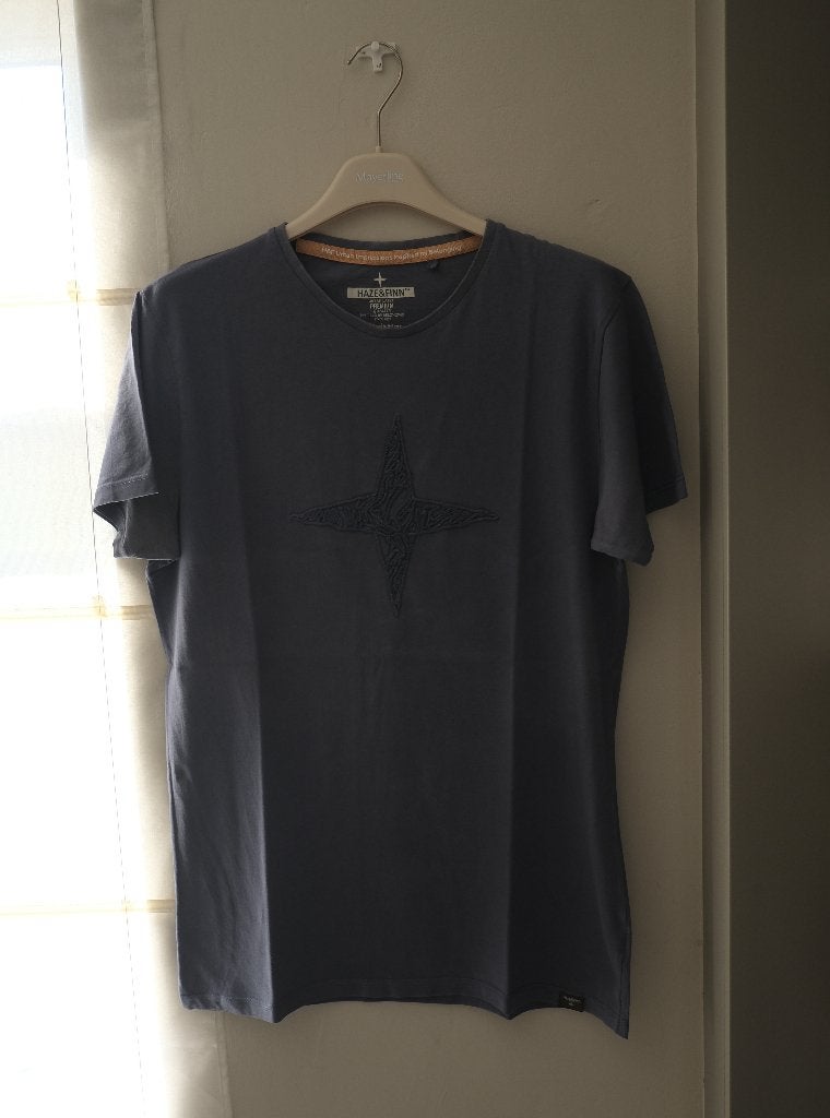 Haze&Finn t-shirt (L), Ophalen, Maat 52/54 (L), Blauw, Haze & Finn