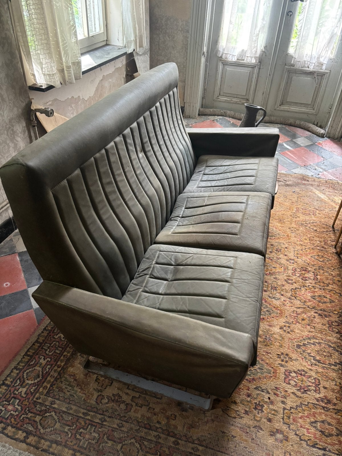 Canapé vintage, Maison & Meubles, 75 à 100 cm, 150 à 200 cm, Enlèvement, Utilisé