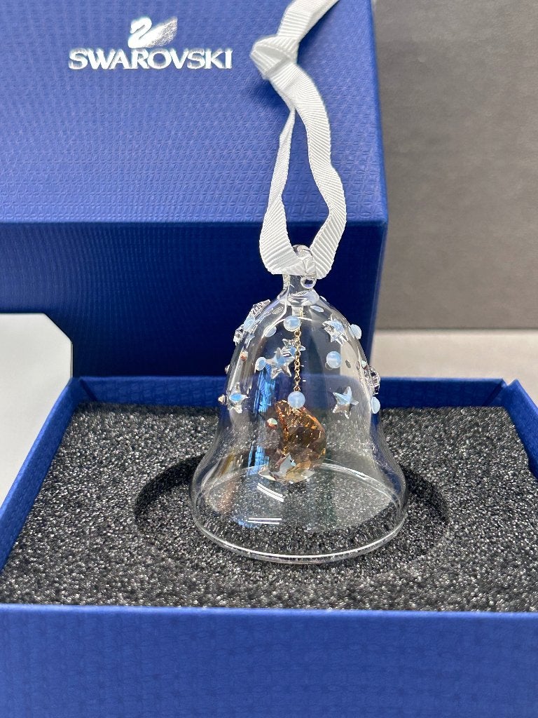 Swarovski Kerst klok helder, Zeer zeldzaam, Prototype, Ophalen of Verzenden, Nieuw, Figuurtje