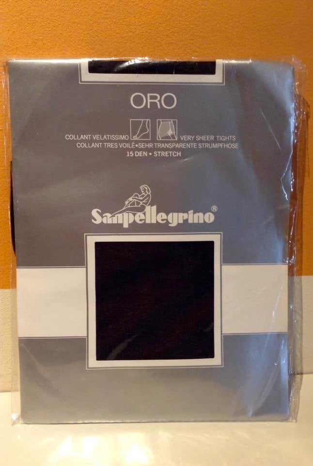 Collants noirs San Pellegrino Oro 15 den Velatissimo t.S, Neuf, Enlèvement ou Envoi, Taille 36/38 (S), Panty