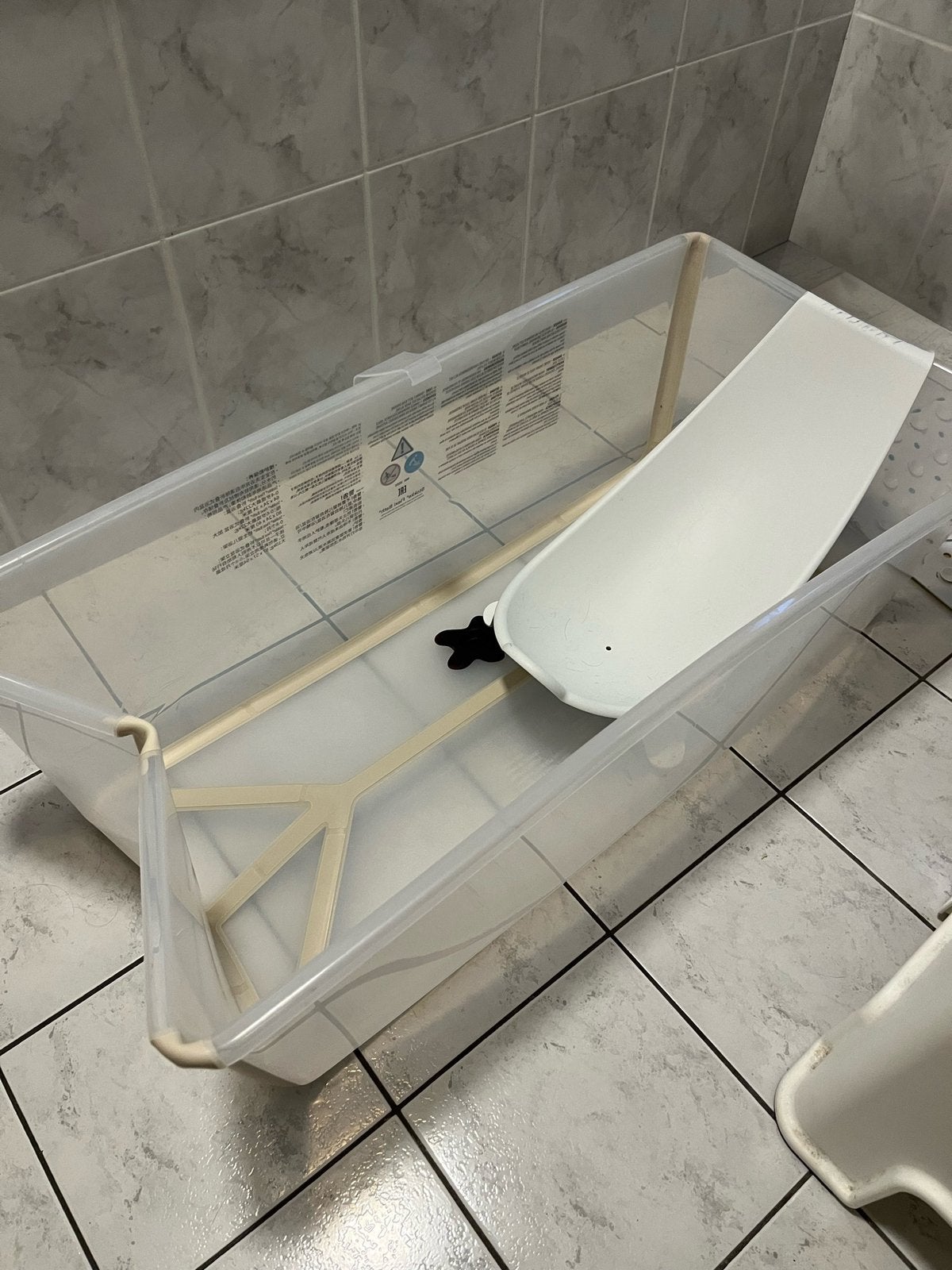 Stokke Flexi Bath X-Large incl. Newborn support, Kinderen en Baby's, Badjes en Verzorging, Ophalen, Zo goed als nieuw, Badje