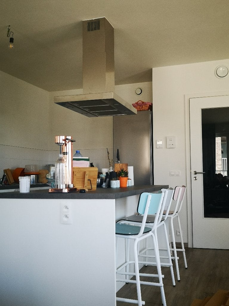 Trois tabourets de bar Les Gambettes H65, Maison & Meubles, Synthétique, Comme neuf, Enlèvement, 60 à 90 cm