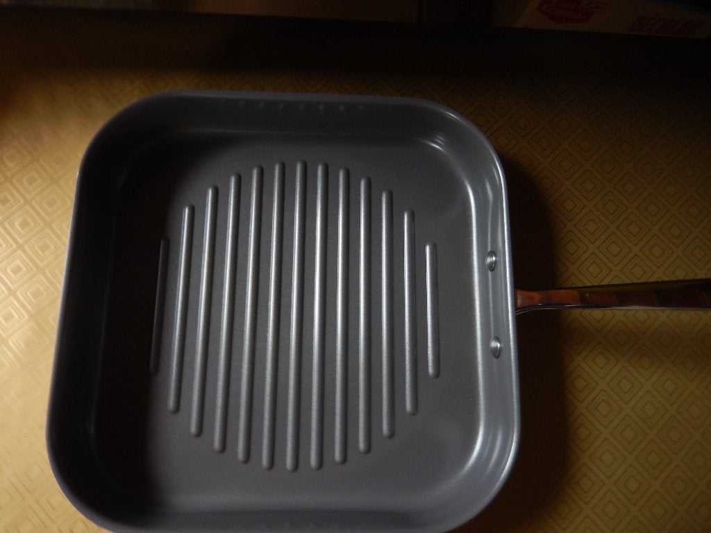 GRILLPAN voor ALLE VUREN, Huis en Inrichting, Keuken | Potten en Pannen, Antiaanbaklaag, Ophalen of Verzenden, Zo goed als nieuw